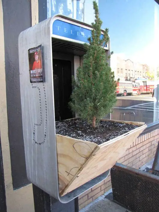 telephone tree planter repurposed phone box into tree planters in urban planter 2 guerrilla gardening  with repurposed planter phone 