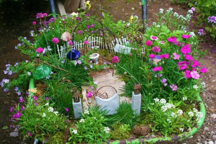 Fairy Garden in a Wheel Barrow 1 - springsummer2018