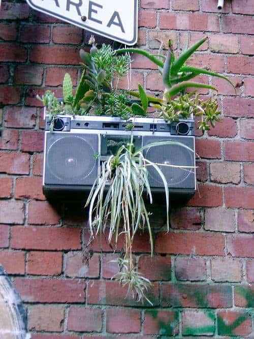 Old Stereo Planter 4 - Flowers & Plants