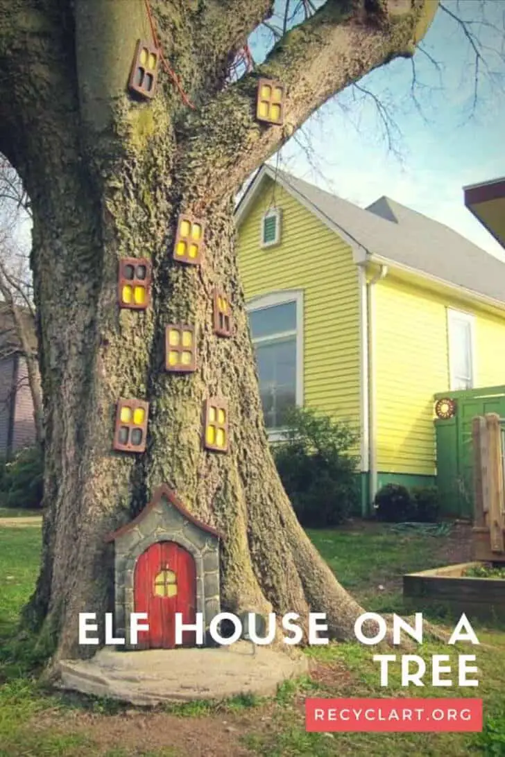 Elf House On A Tree 21 - Garden Decor