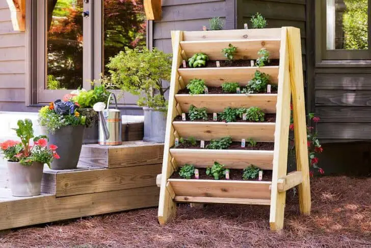 Wooden Vertical Herb Planter