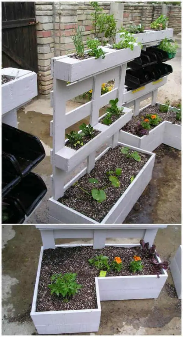 Pallet Herbs Planters 10 - Pallets Projects & Furniture
