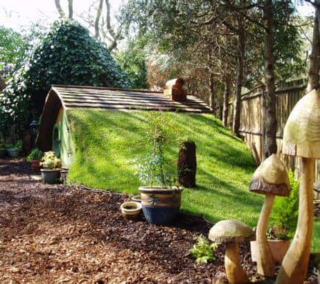 Cute Hobbit House Kit in Garden - 1001 Gardens