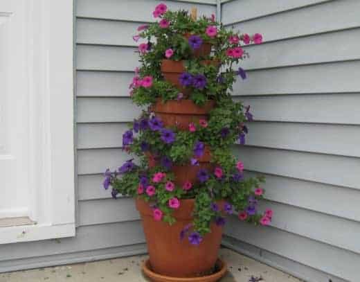 Diy: A Terra Cotta Pot Flower Tower 3 - Flowers & Plants