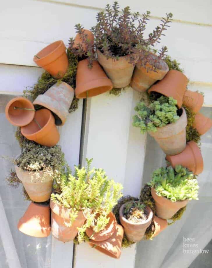 Diy Herbs Wreath 8 - Garden Decor - 1001 Gardens Diy Herbs Wreath 7 - Garden Decor