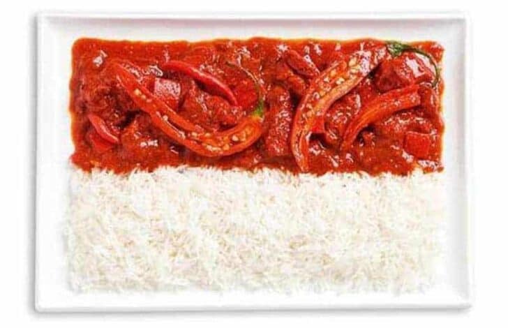 indonesia-flag-made-from-food