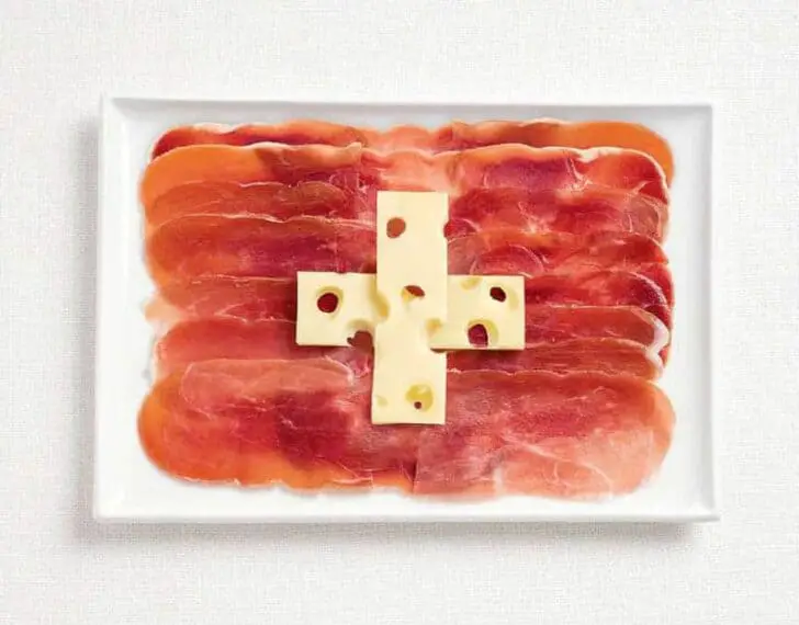 switzerland-flag-made-from-food