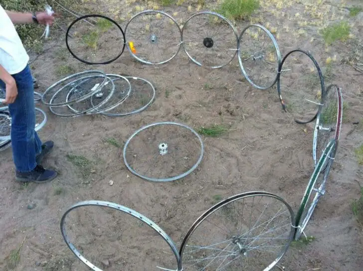 Bicycle Rim Vertical Gardening Dome - flowers-plants-planters Bicycle Rim Vertical Gardening Dome - flowers-plants-planters