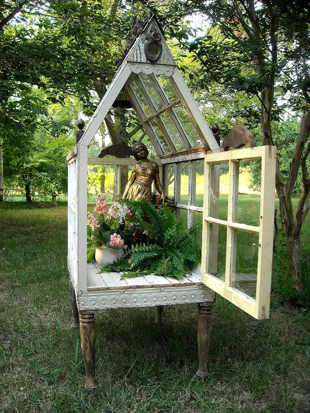 How to Make a Yard Conservatory 13 - reclaimed