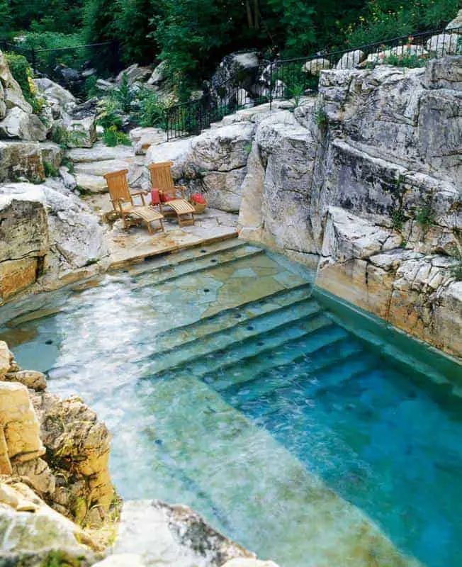 Beautiful Pool In A Limestone Quarry