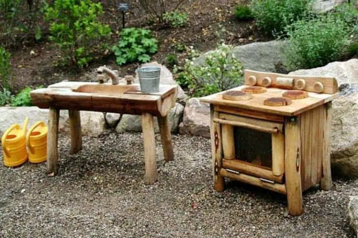 30 Kids Outdoor Mud Kitchen Ideas 39 - Kids Playhouses & Playgrounds