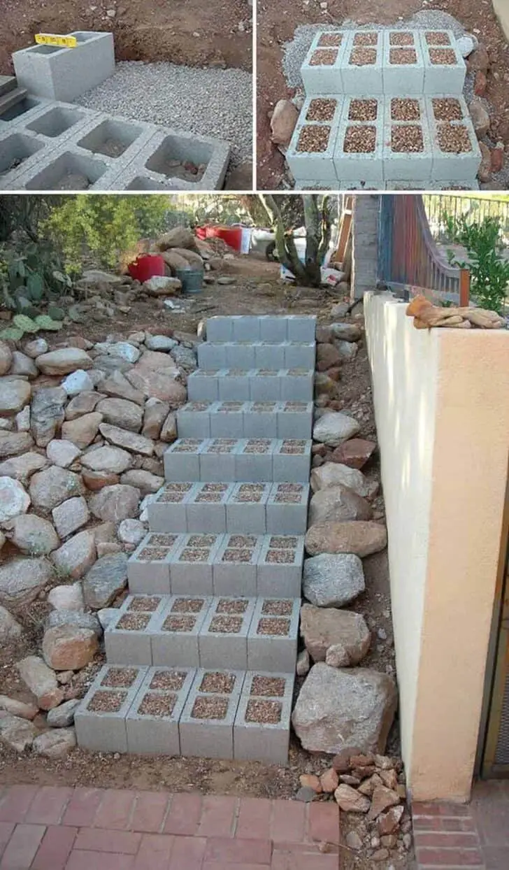 10 Ideas to Recycle Cinder Blocks in the Garden 5 - Patio & Outdoor Furniture