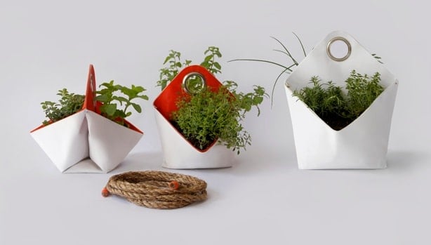 Reclaimed Boat Sails Upcycled into Planters 3 - Flowers & Plants - 1001 Gardens nomad-planters-3-different-views