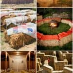18 Ways To Use Hay Bales For a Shabby Chic Wedding/Garden Party