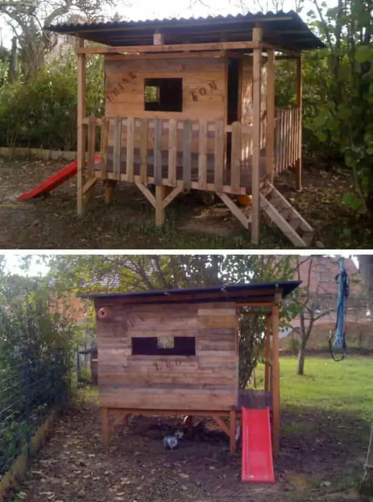 25+ Pallet Kids Playhouses Ideas