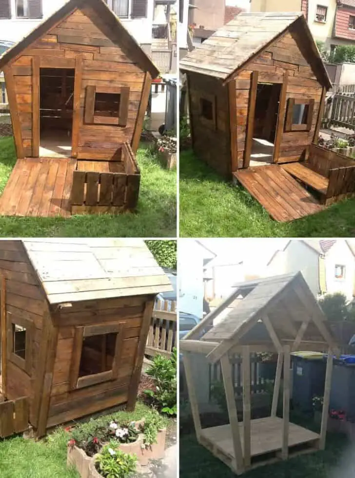 25+ Pallet Kids Playhouses Ideas