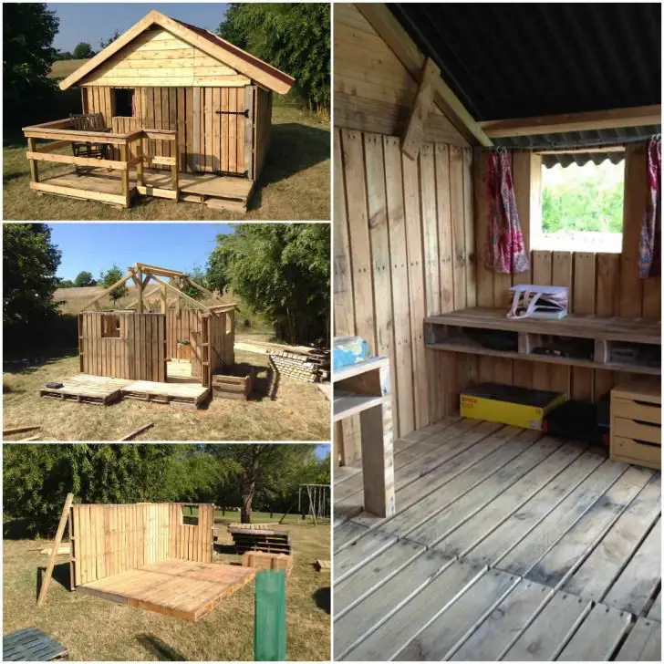 25 ideas to recycle pallets in kids pallet playhouses