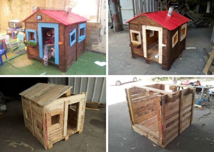 25+ Pallet Kids Playhouses Ideas