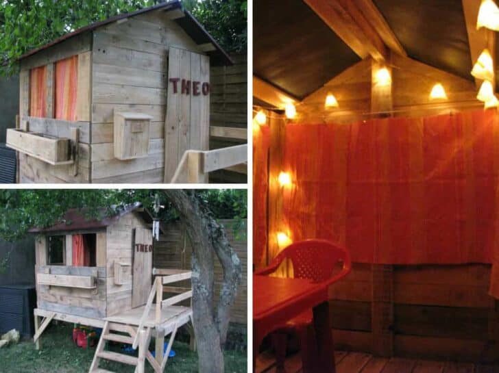 25+ Pallet Kids Playhouses Ideas