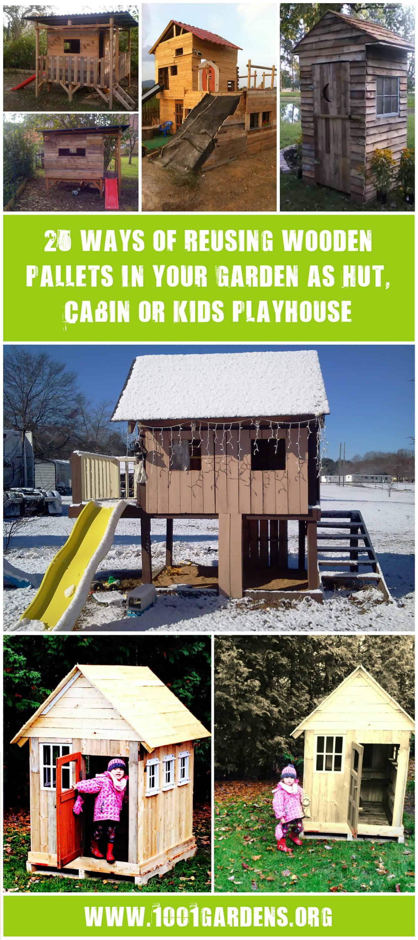 complete garden set from repurposed pallets wooden