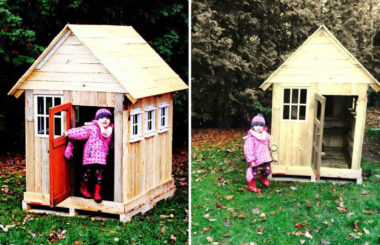 25 Ideas to Recycle Pallets in Kids Pallet Playhouses, Huts, Cabins