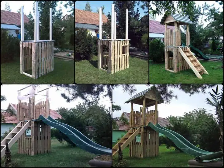 25 Pallet Kids Playhouses Ideas