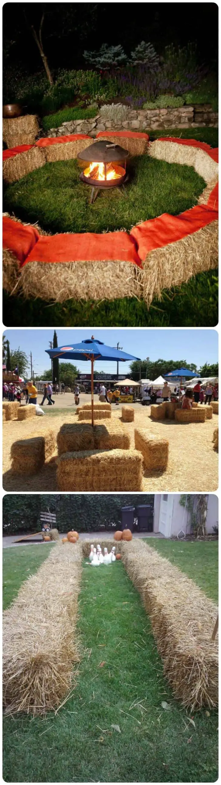 18 Ways to Use Straw Bales for a Shabby Chic Wedding/Garden Party 30 - Patio & Outdoor Furniture