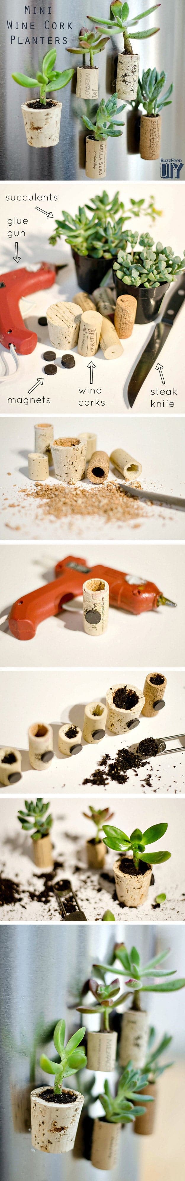 Diy Tiny Planters From Upcycled Wine Corks 1001 Gardens