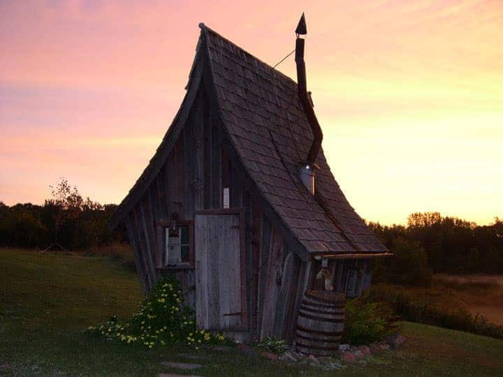 the rustic way whimsical huts built with reclaimed wood