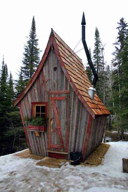 The Rustic Way Whimsical Huts Built With Reclaimed Wood 9 - Summer & Tree Houses