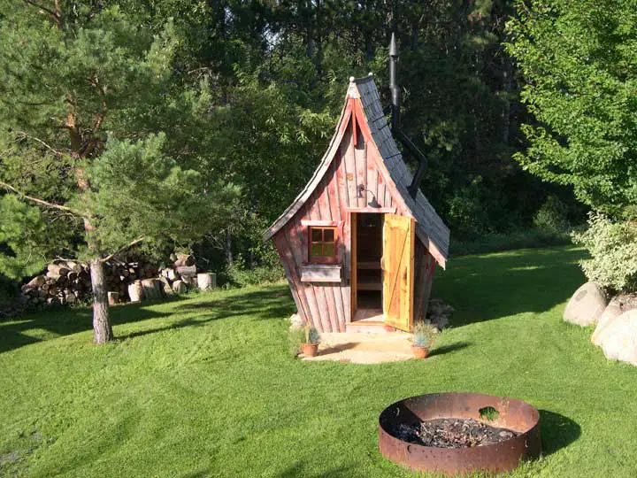 The Rustic Way Whimsical Huts Built With Reclaimed Wood 