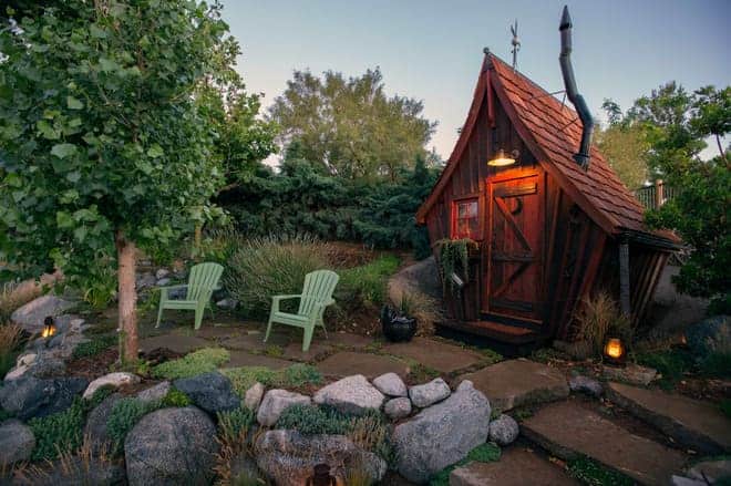 the rustic way whimsical huts built with reclaimed wood