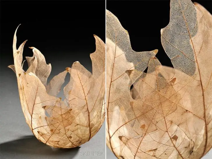 Maple Leaf Bowl Sculpture - 1001 Gardens