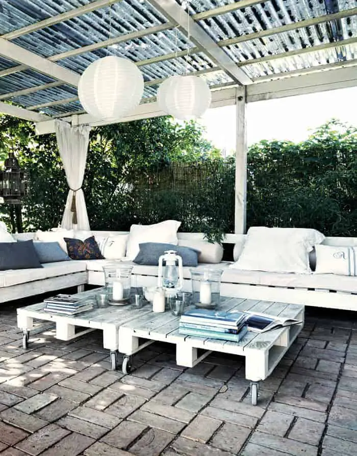 Outdoor Pallet Garden Set For Your Terrace 9 - Patio & Outdoor Furniture