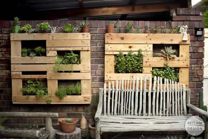 Unstructured Pallet Vertical Garden 3 - Flowers & Plants