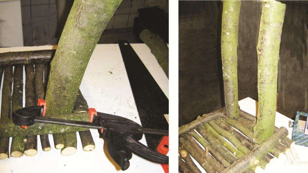 Diy How to Make a Twig Bench 1001 Gardens