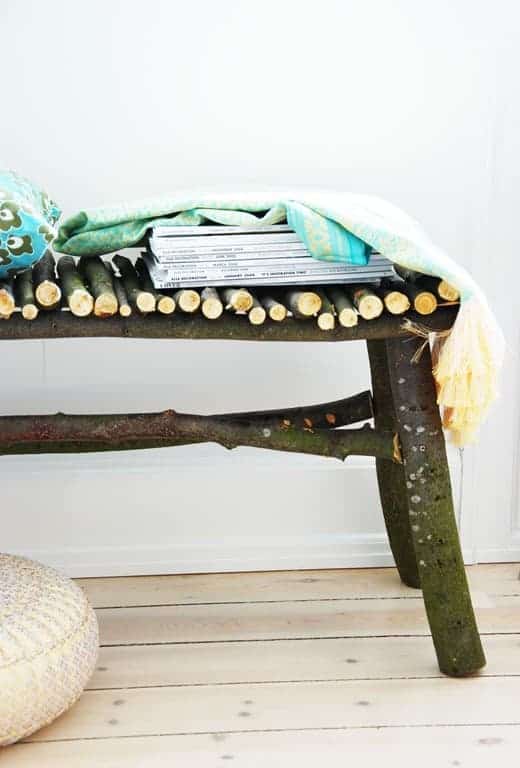 Diy : How to Make a Twig Bench 14 - kidsactivities