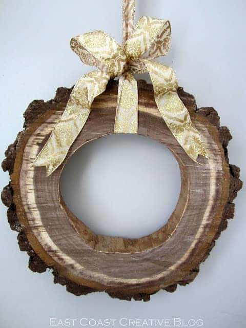 How to Make a Wood Slice Wreath for Christmas 45 - tree