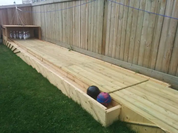 Amazing DIY Backyard Bowling Alley