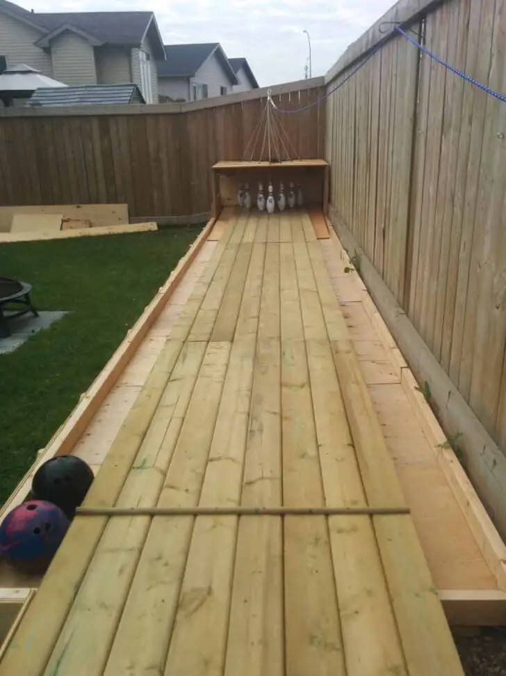 Amazing DIY Backyard Bowling Alley