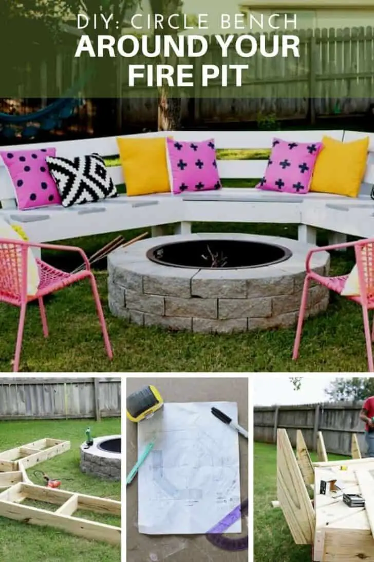 DIY: Circle Bench Around Your Fire Pit 12 - firepit