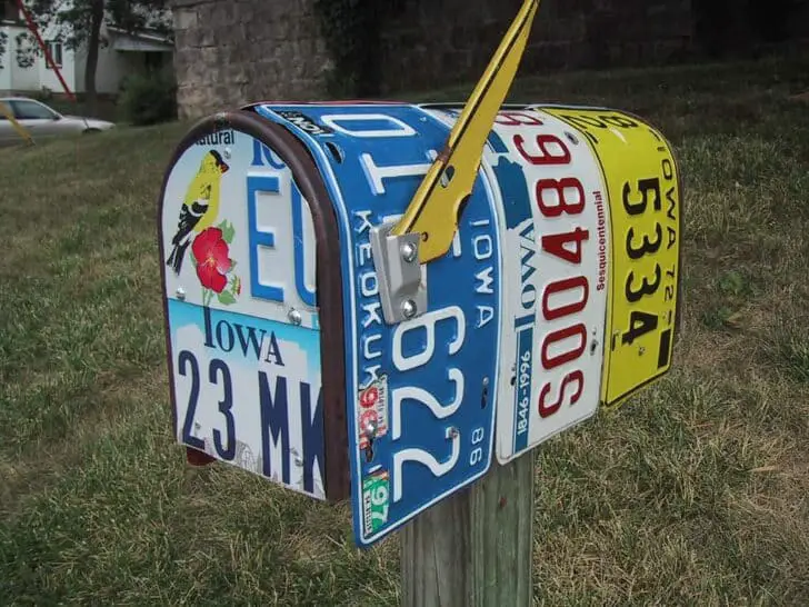 Old plates don't die they just mailbox away