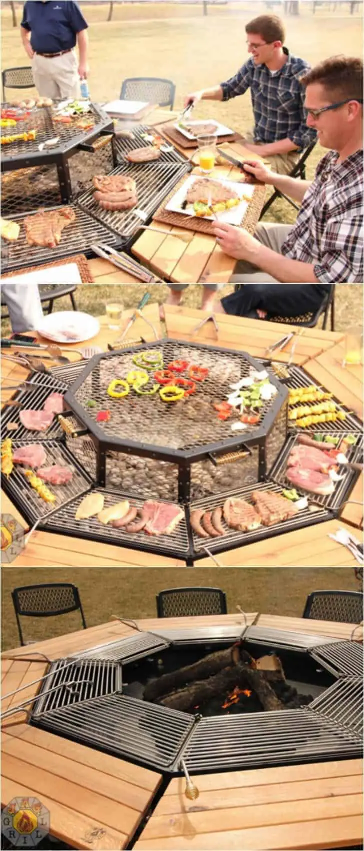 The Ultimate Fire Pit Bbq and Table Combo Grill 1
