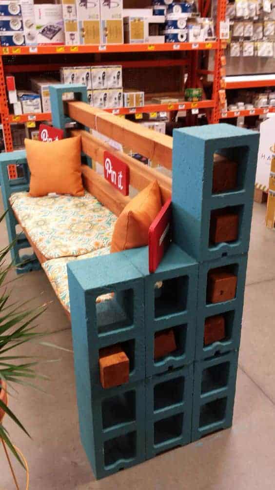 10 Amazing Cinder Block Benches