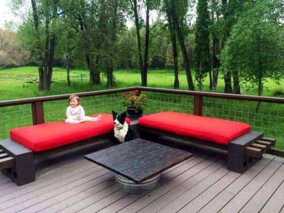 10 Amazing Cinder Block Benches