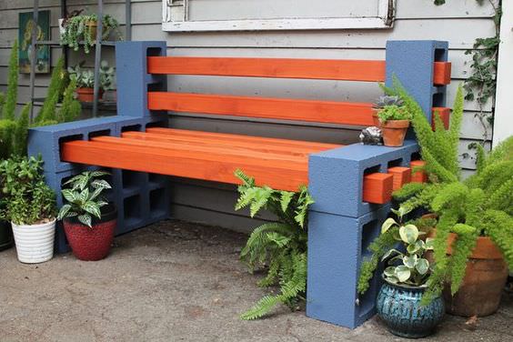 10 Amazing Cinder Block Benches