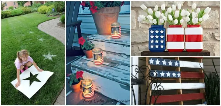 8 Quick Cheap  Decoration Ideas  for Your 4th of July 