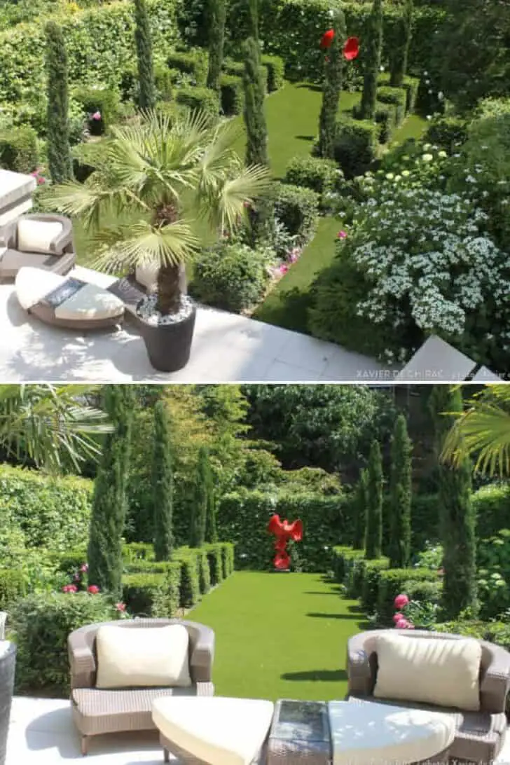 Simple Design Garden in the Heart of Paris