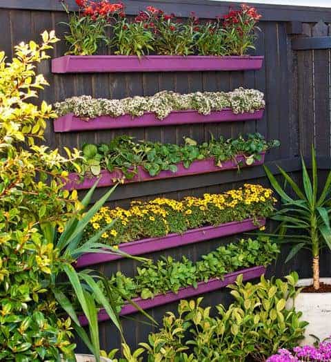 20 Easy DIY Gutter Garden Ideas