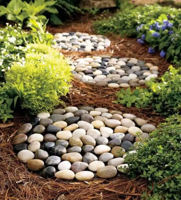 20 Diy Ideas For Garden Decor With Pebbles And Stones 1001